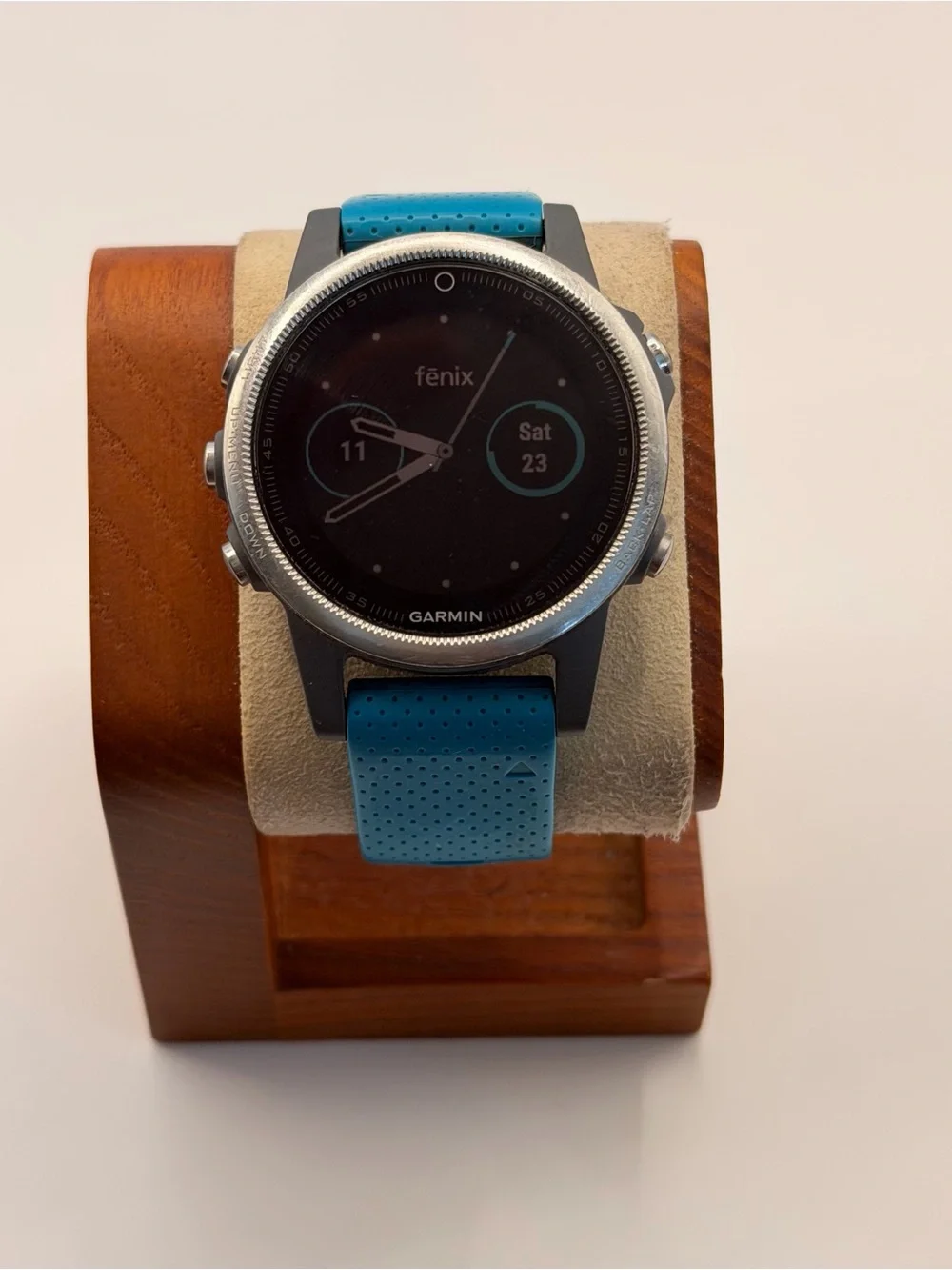 Garmin Fenix 5s, Tested, Smartwatch, Fitness Tracker, Charger Included, Blue Ban